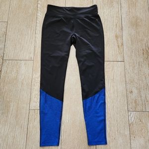 Women's DANSKIN NOW Fitted Black Blue Knit Athletic Pants Size S 4-6